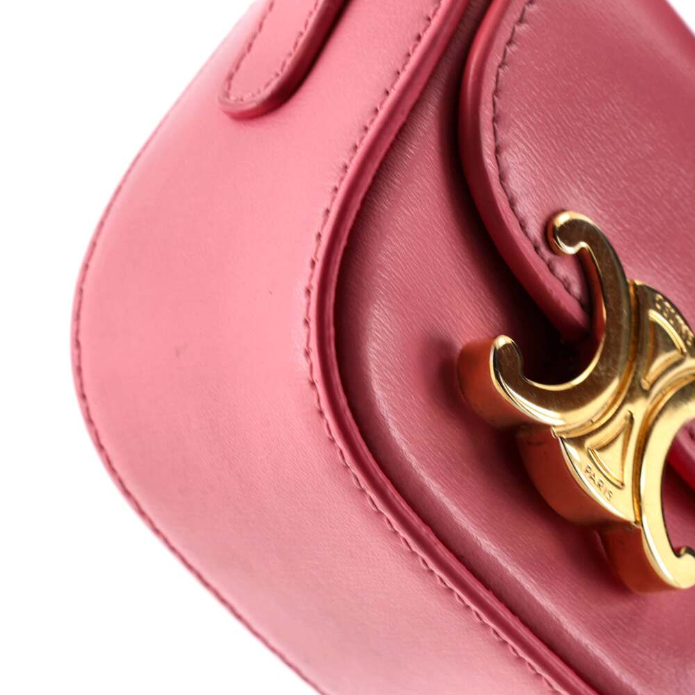 Celine Claude Shoulder Bag Leather Mini #239416C11B - Picture 6 of 7